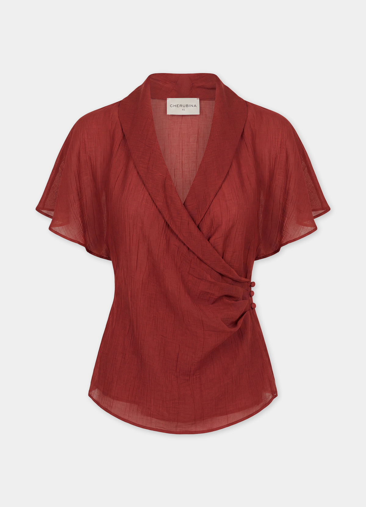 Blusa Edwina terracota, vista de producto