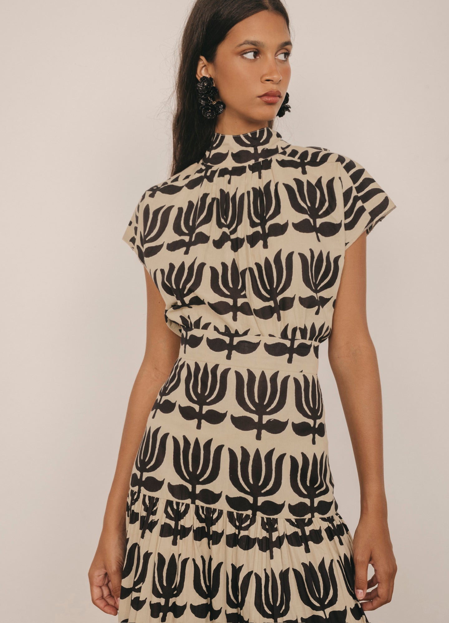 Conjunto de top y falda negro Odalis-Kenia