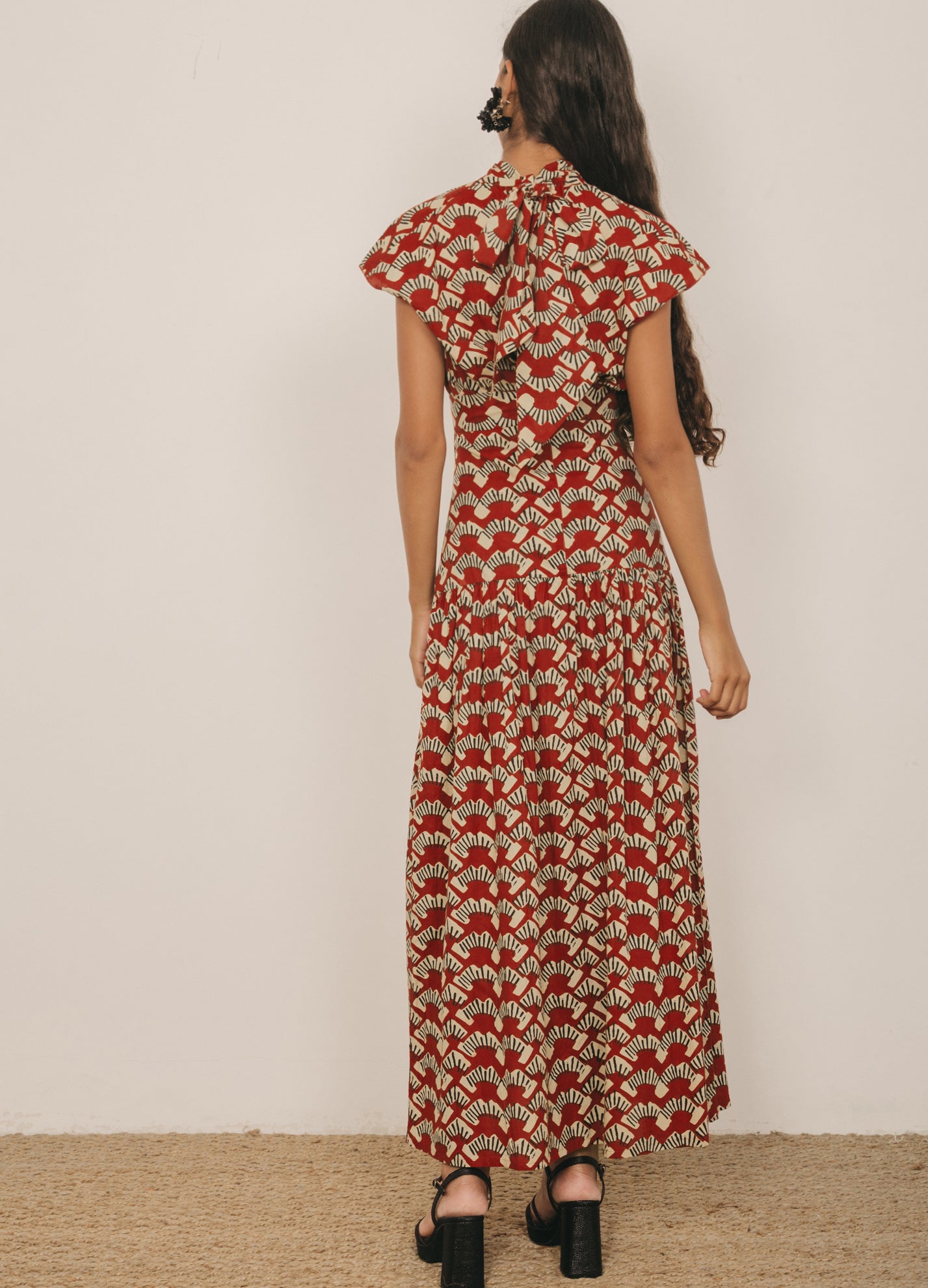 Conjunto de top y falda terracota Odalis-Kenia