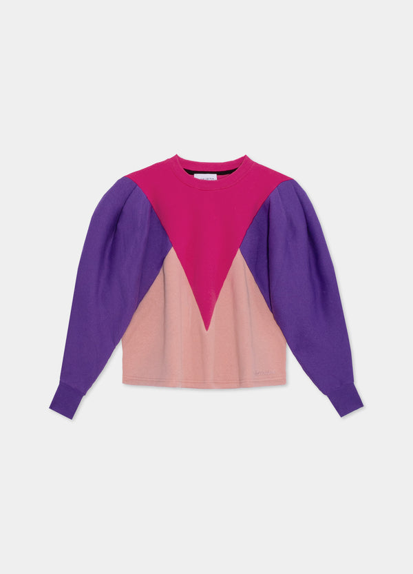 Robin Tricolor Girl's Sweatshirt