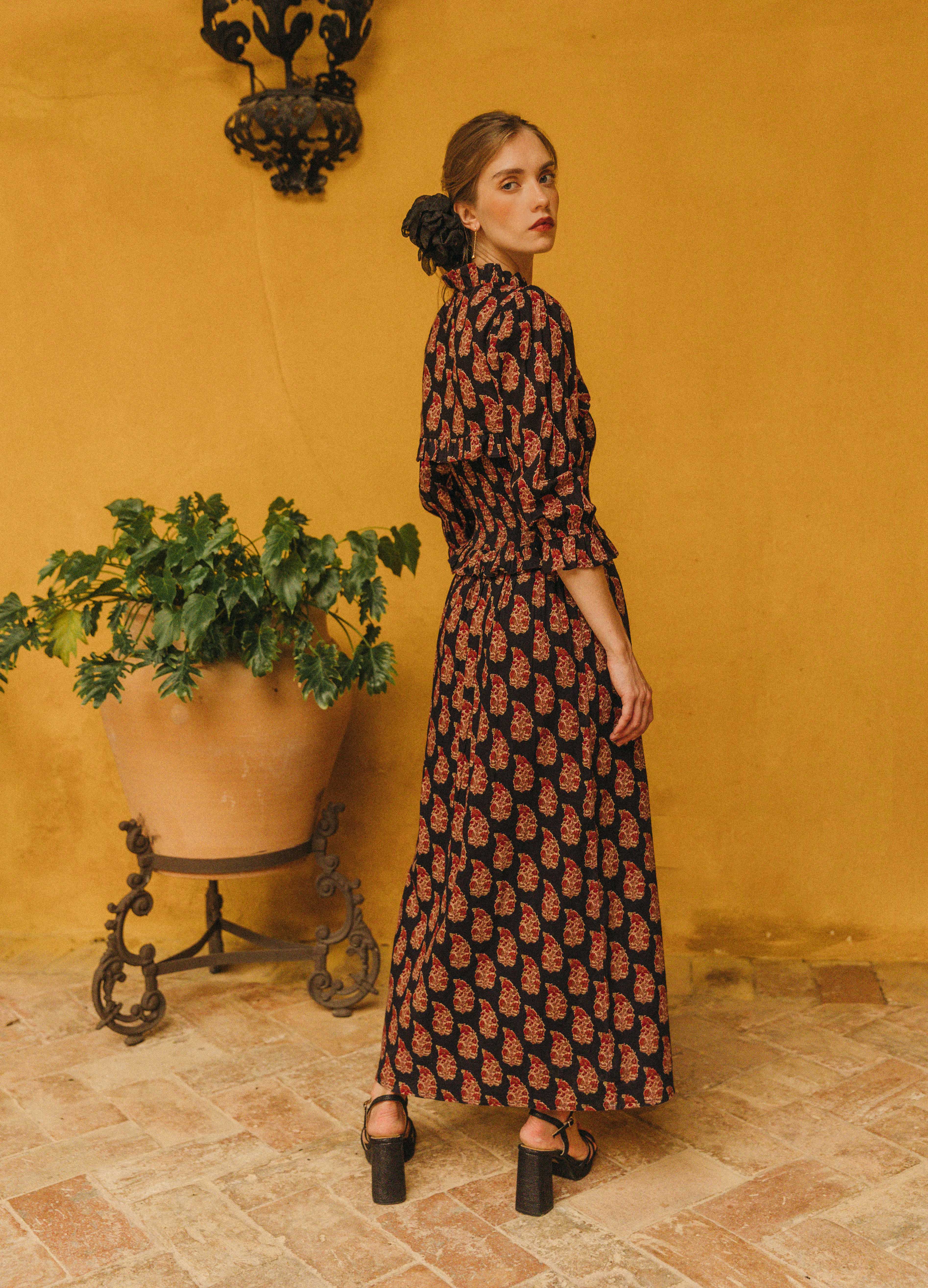 Conjunto de vestido y bolero Camila — Vista 5 | Vestido de invitada Cherubina