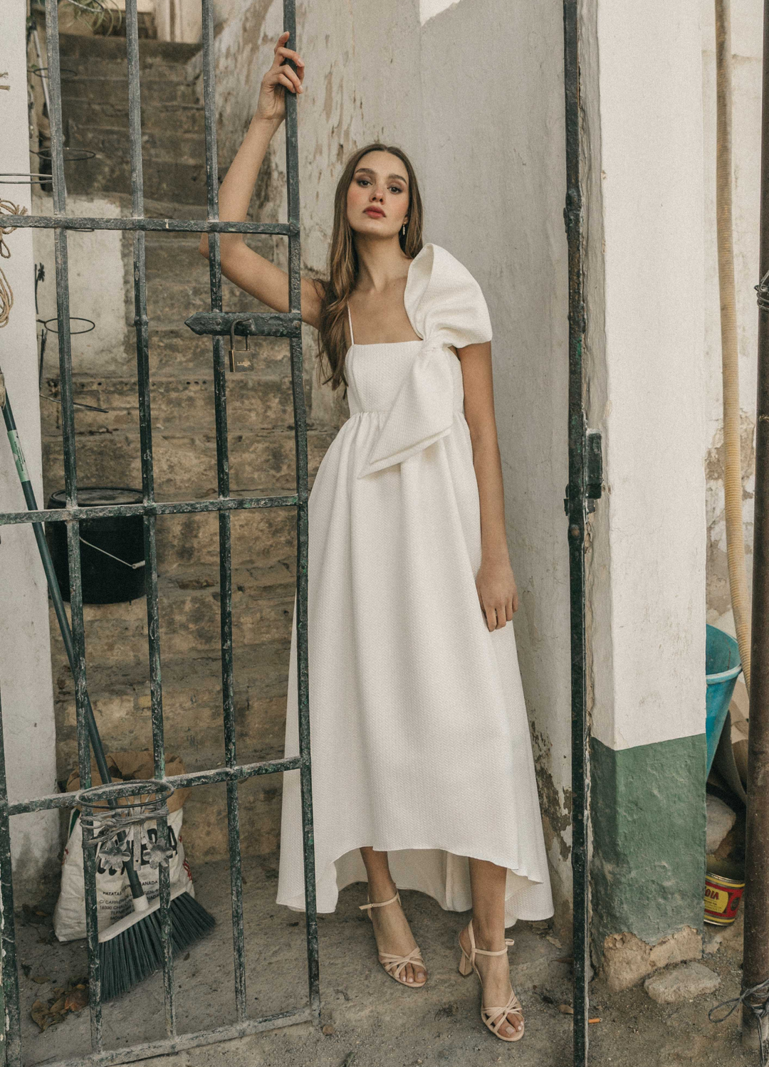 Midi wedding dress BIBI CHERUBINE - Main Image