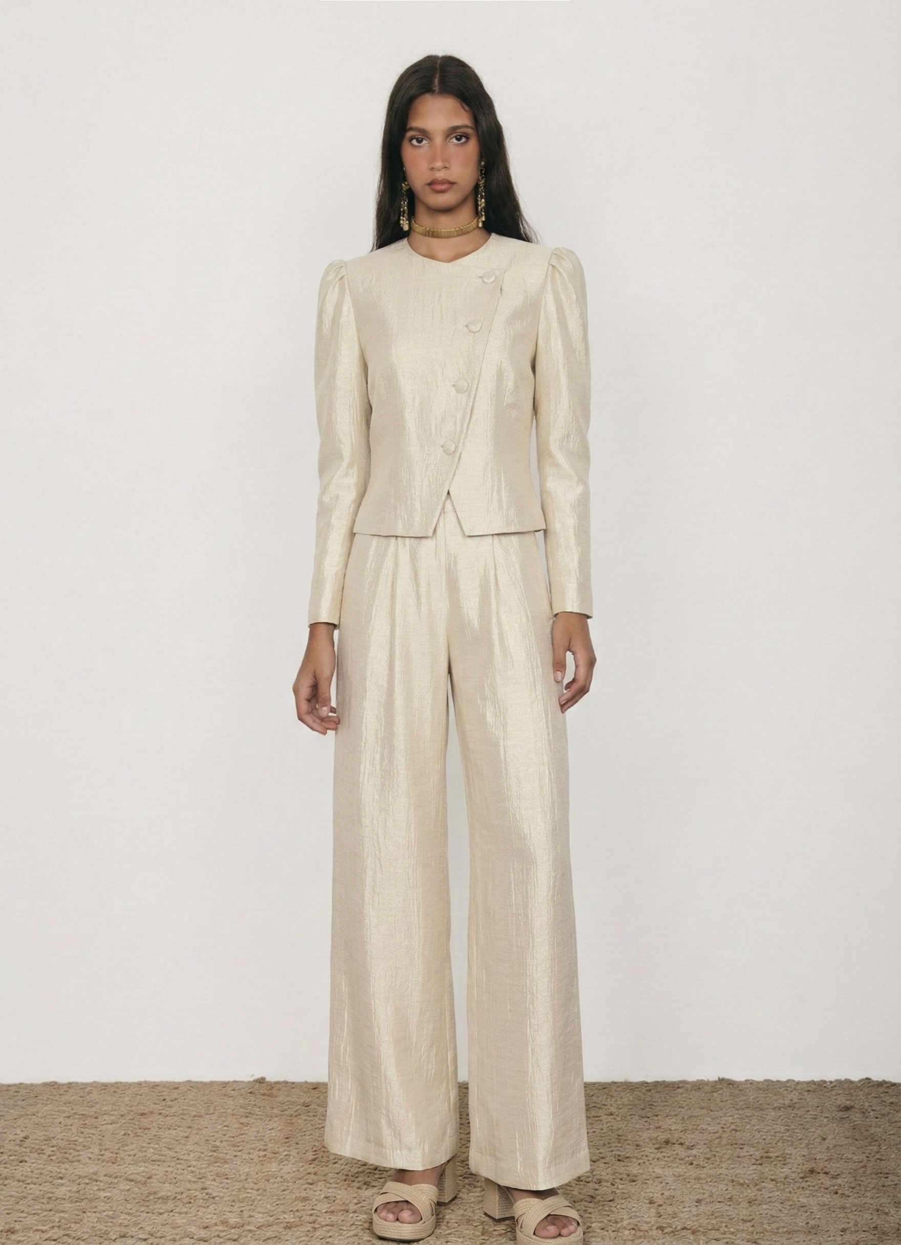 Traje de chaqueta marfil Phoenix-Ellie