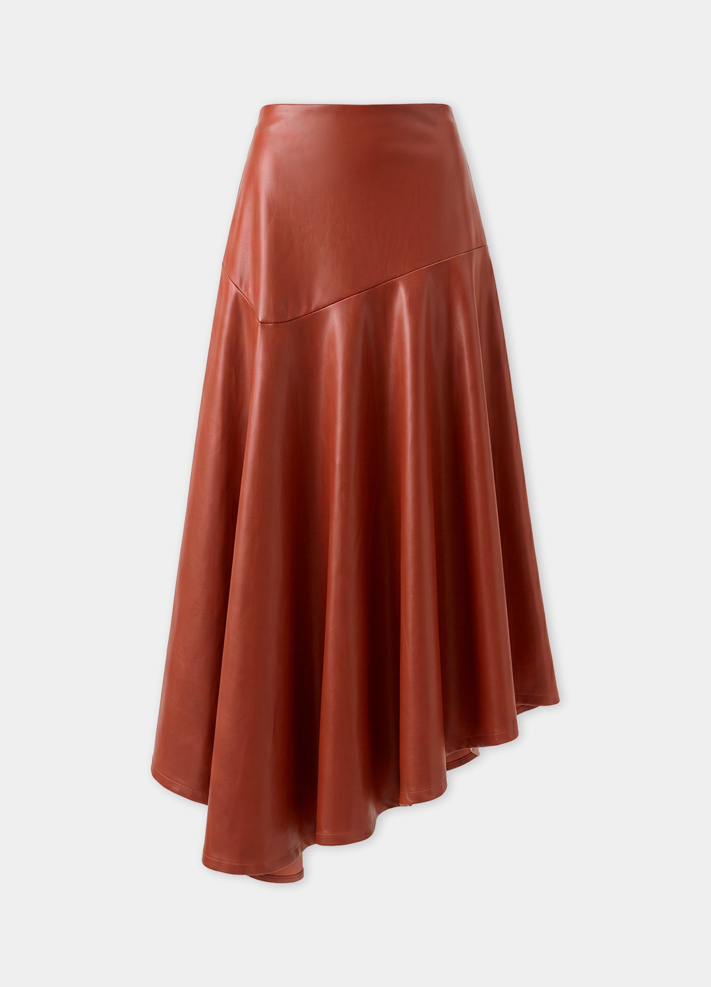 Falda Hollaway terracota, vista frontal en plano