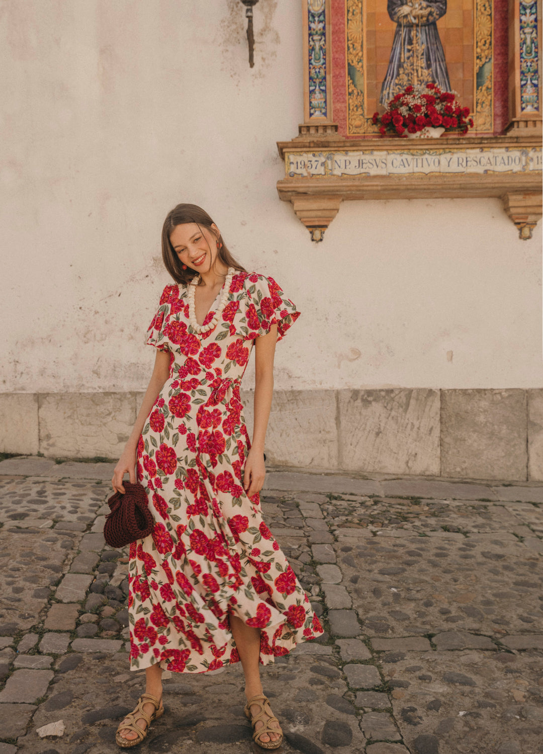 Vestido Imane Fresa L