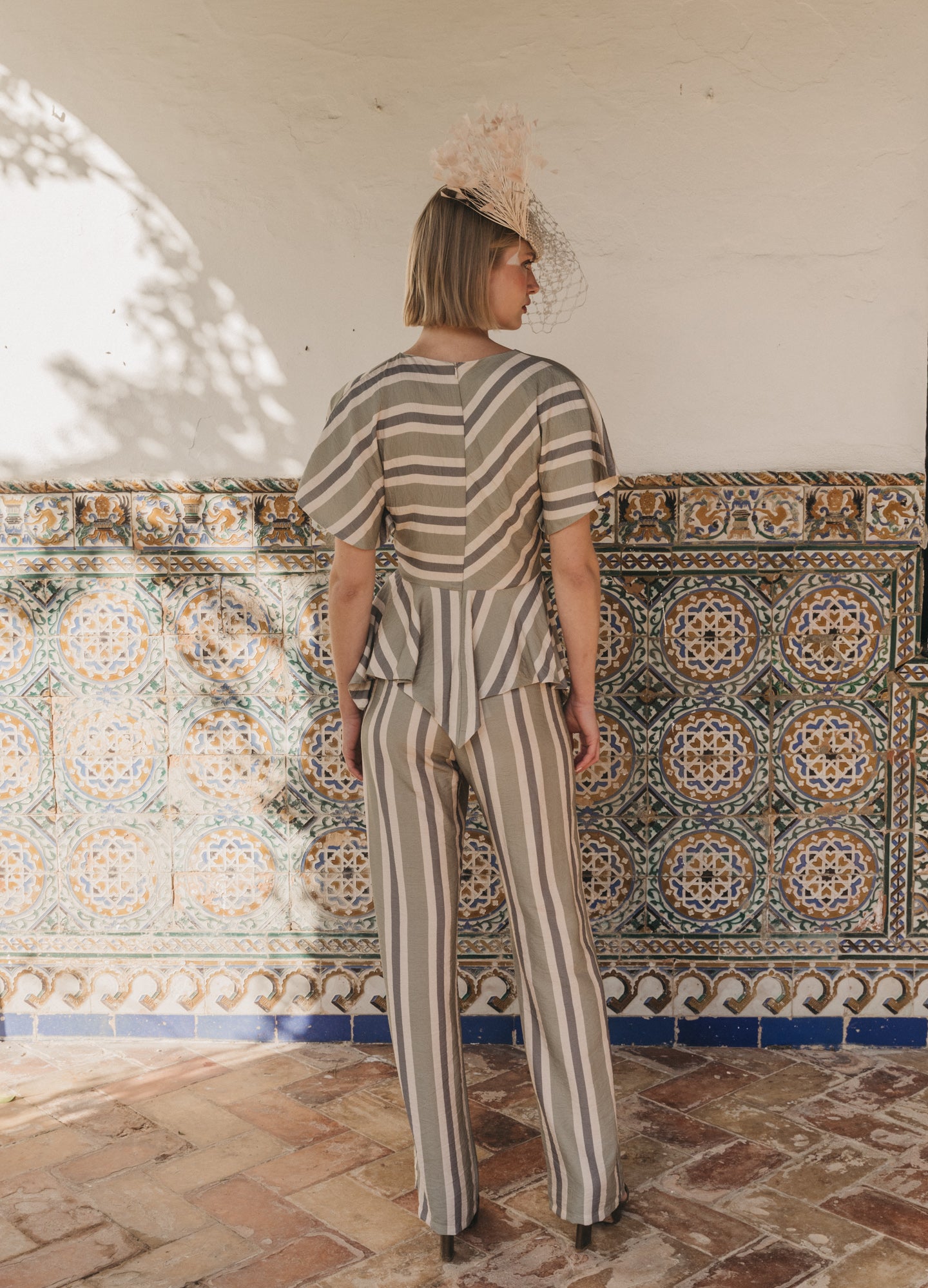 Ensemble haut et pantalon kaki Kiana-Donney