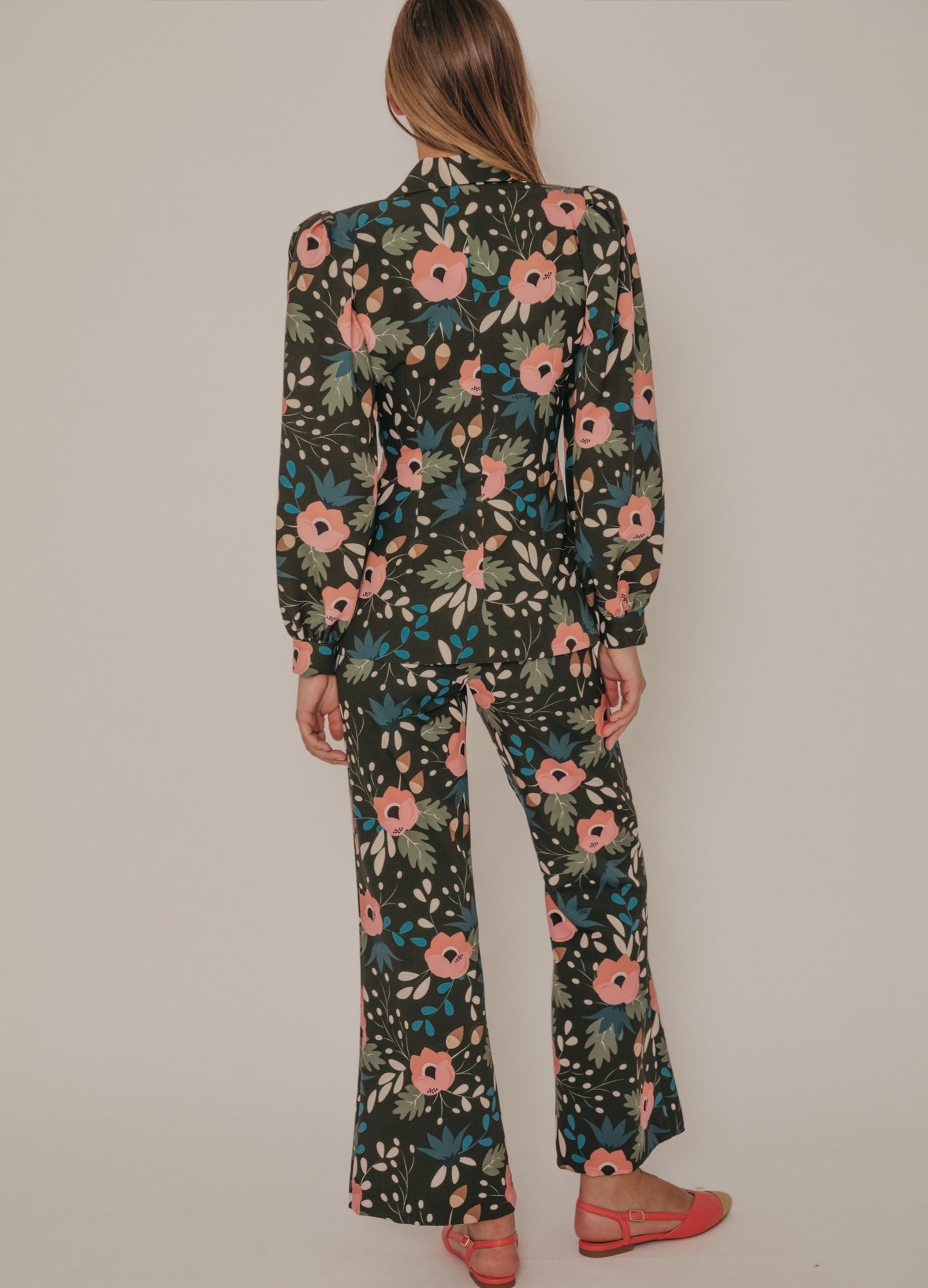 Queline Bush Print Suit jacket