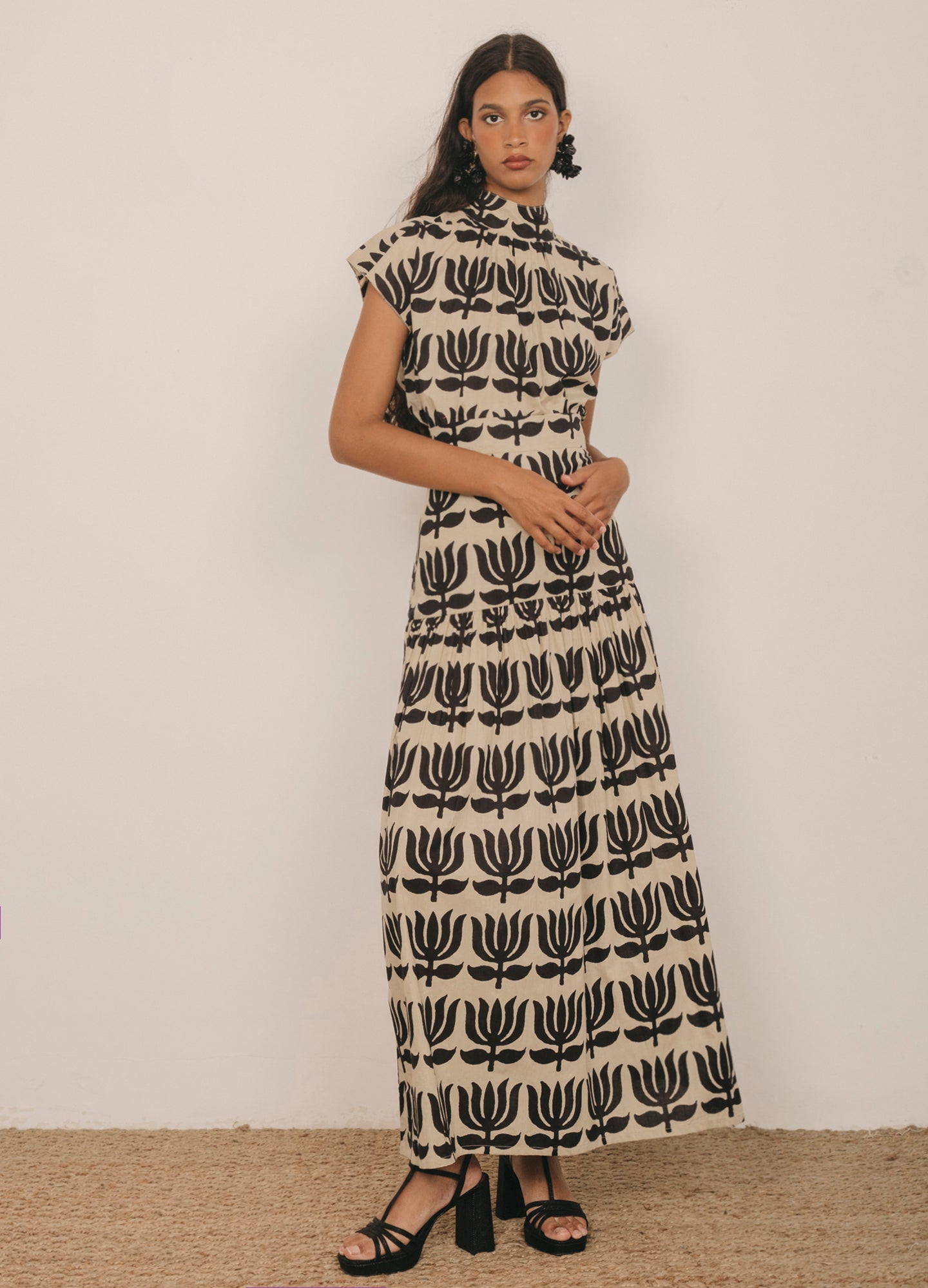 Conjunto de top y falda negro Odalis-Kenia