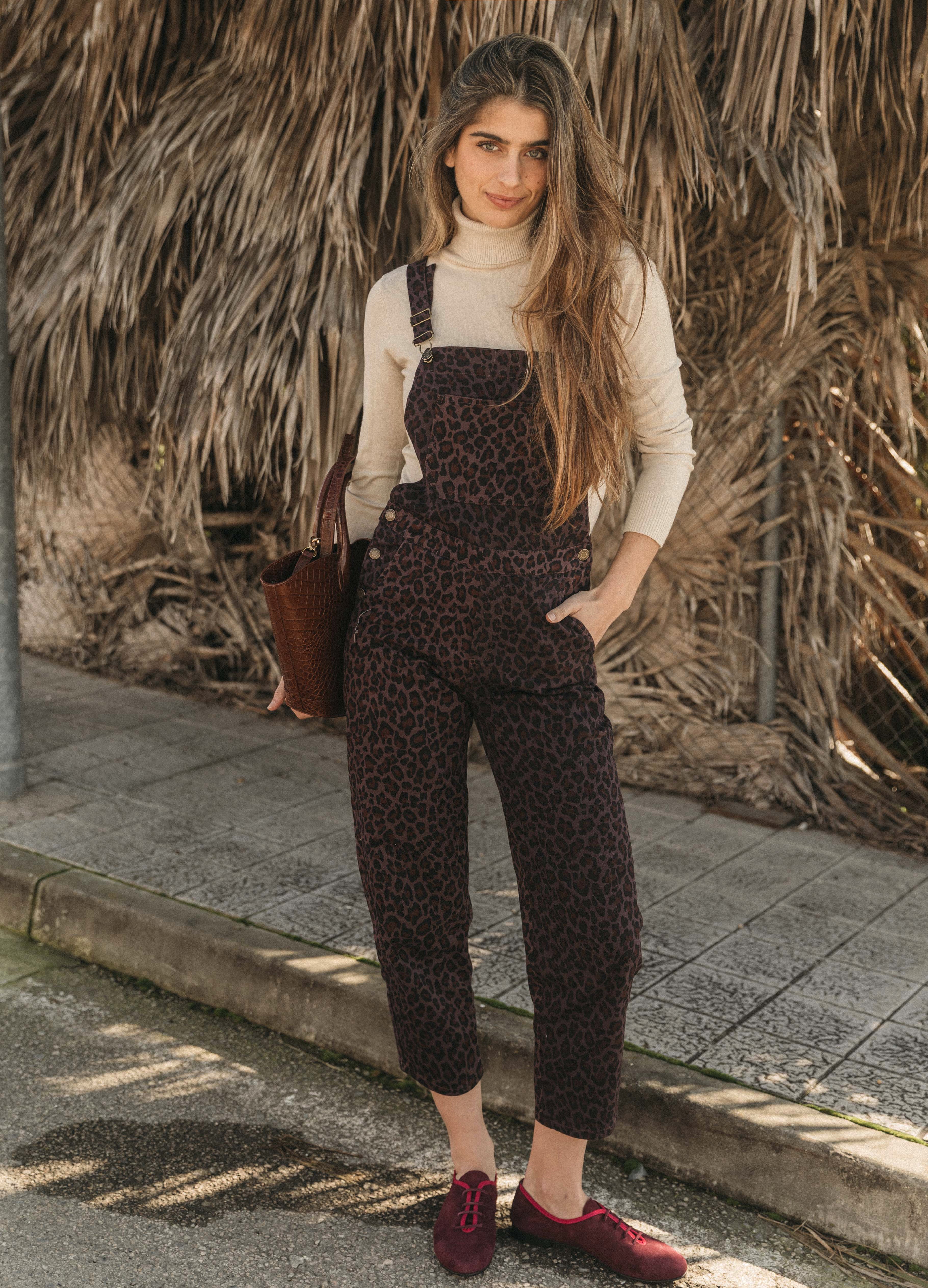 Peto Gina en animal print, vista frontal | Cherubina