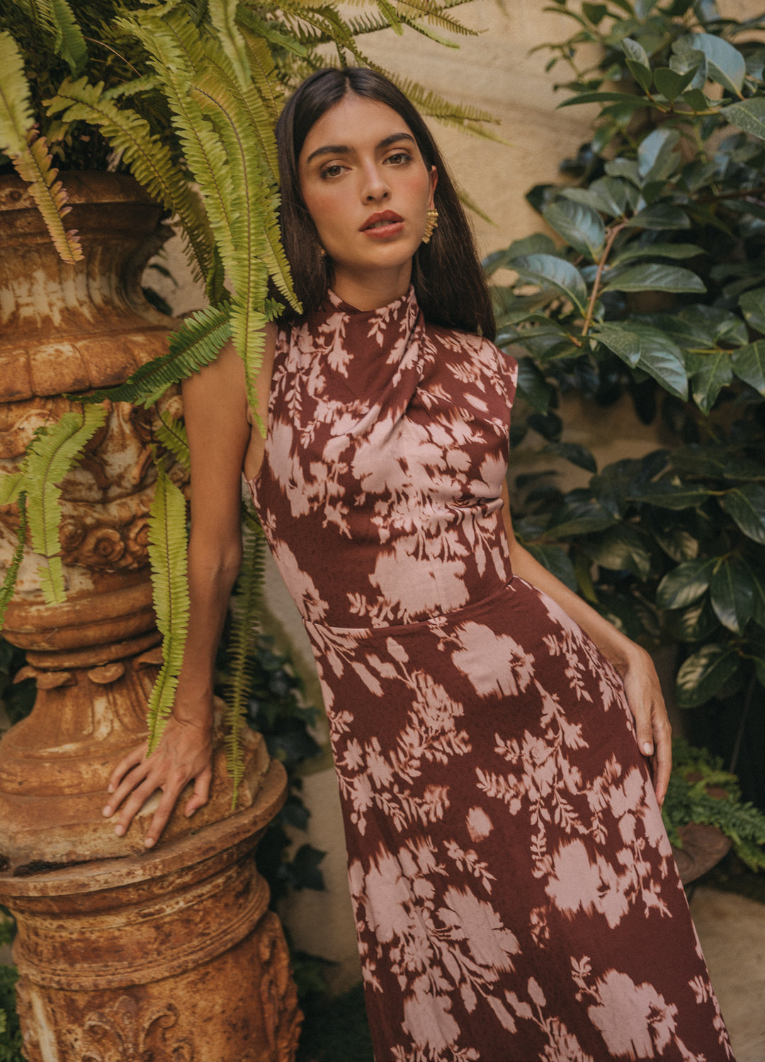 Vestido Pietra Marrón/Nude XXS