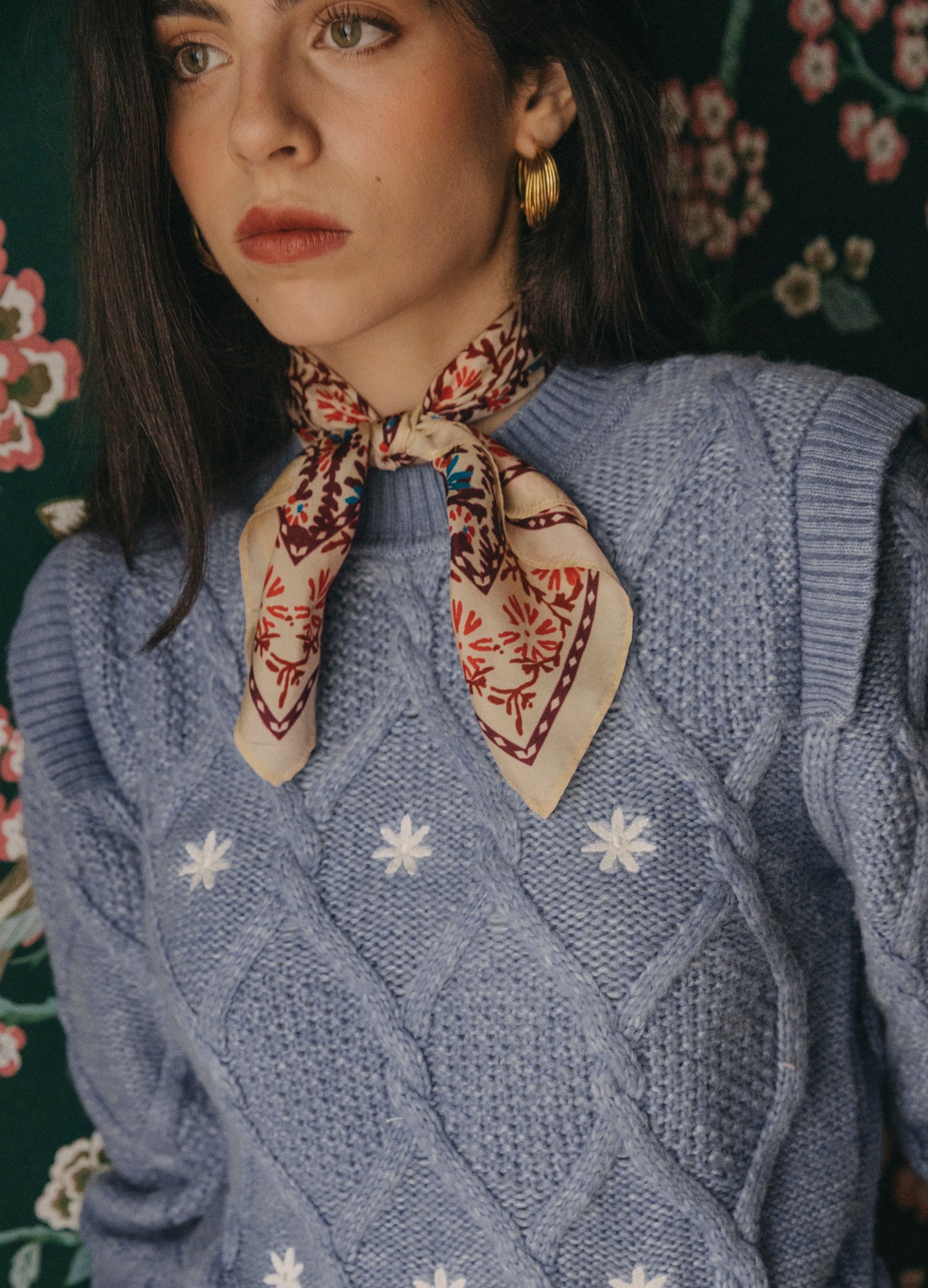 Pañuelo 100% Seda Saffron