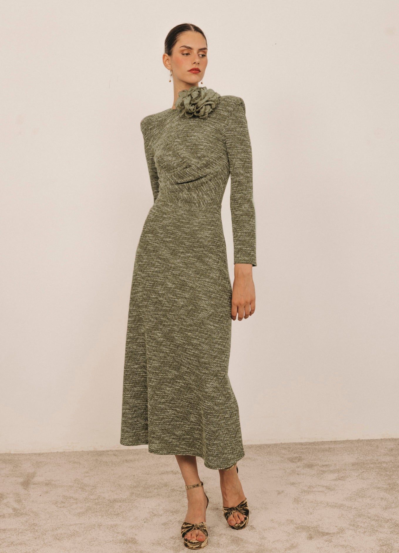 vestidos tweed mujer