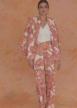 Traje de chaqueta Shangai Look Peach/Floral