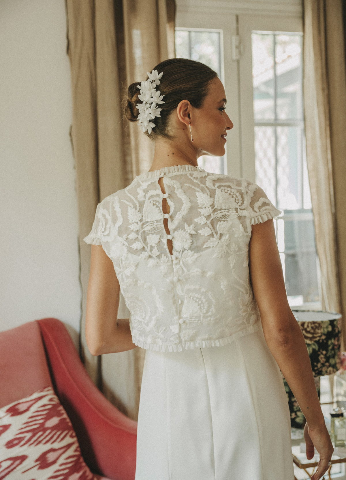 Tocado de novia Eglantine - imagen 3