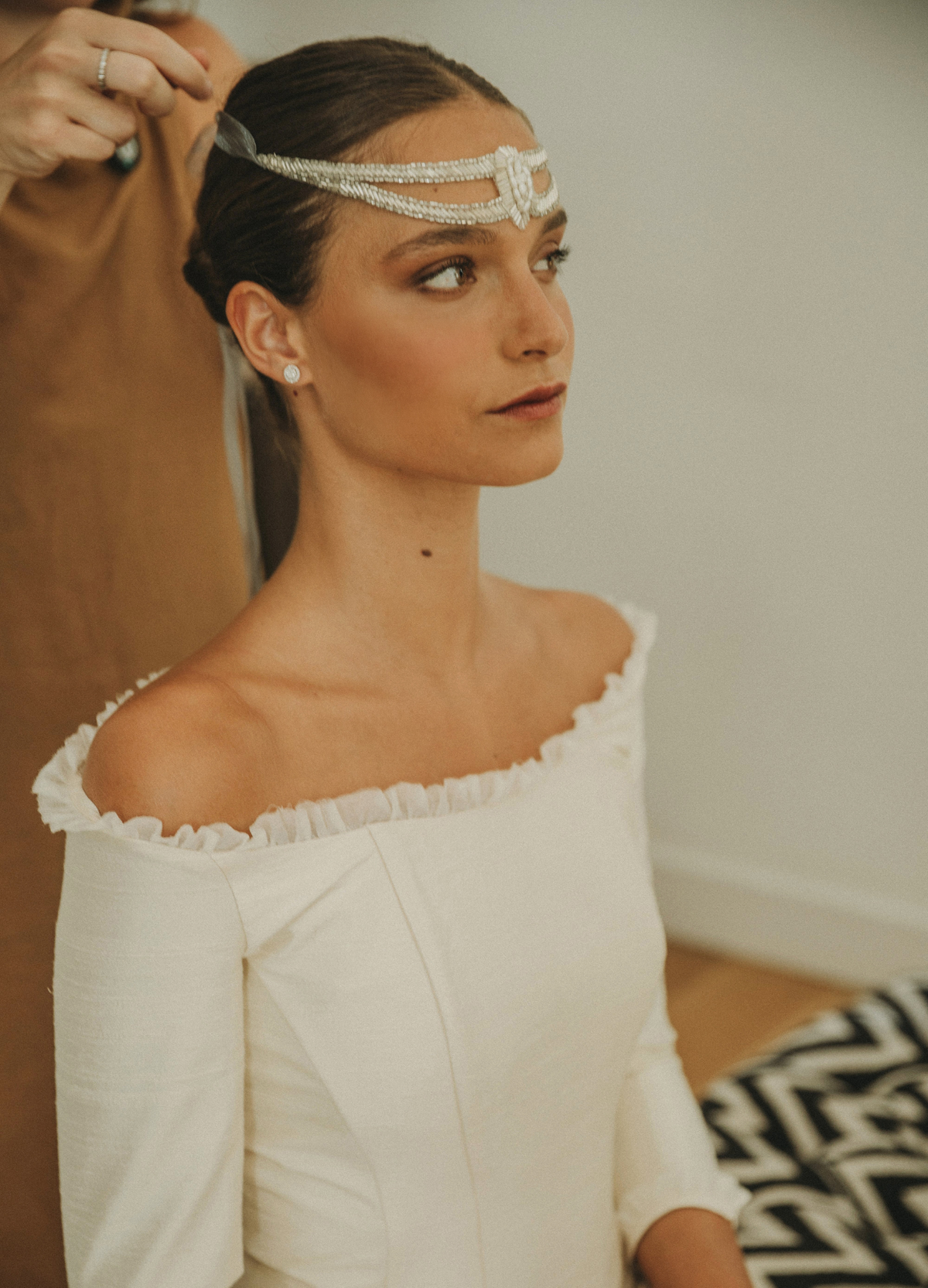 Tocado de novia Isolde - imagen 1