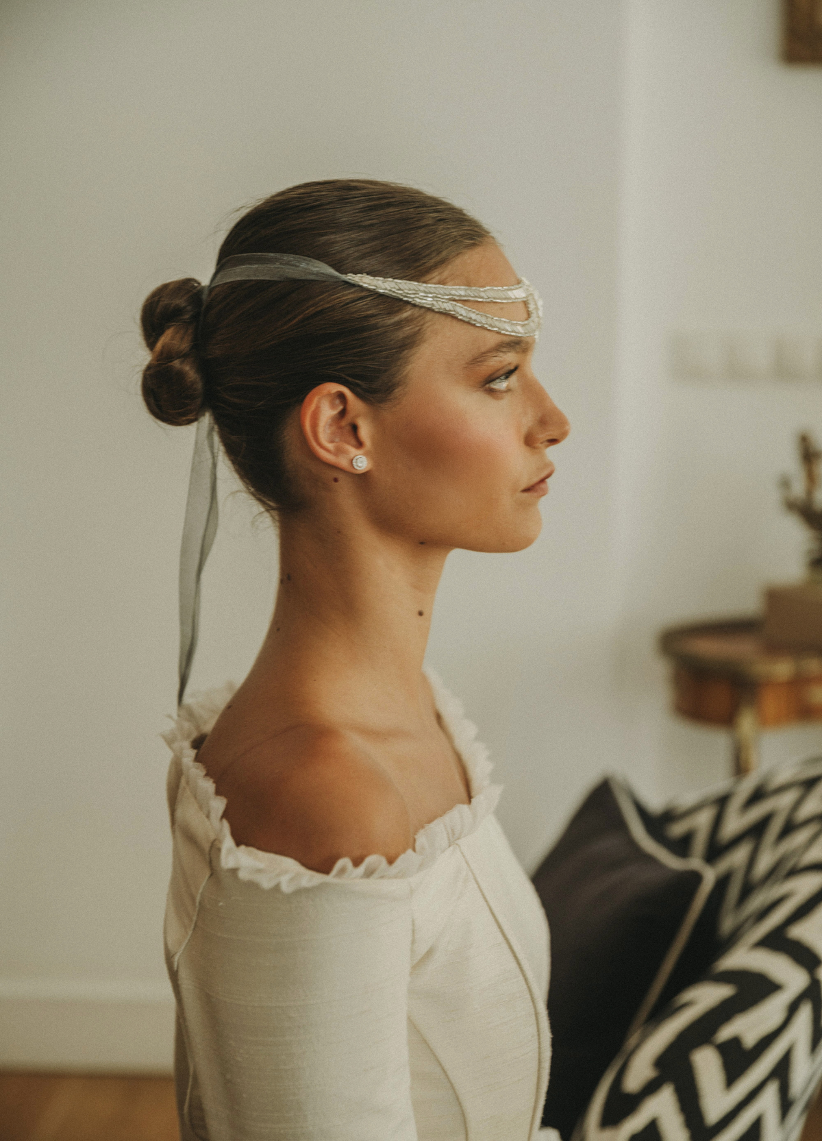 Tocado de novia Isolde - imagen 2