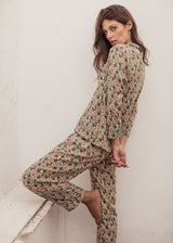 Olive Paisley Pajama