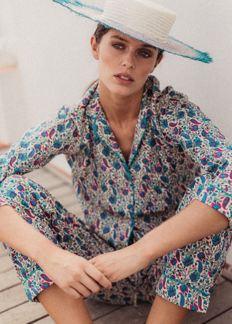 Pijama Paisley Teal