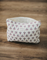 Floral Cream Toiletry Bag