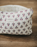 Floral Cream Toiletry Bag